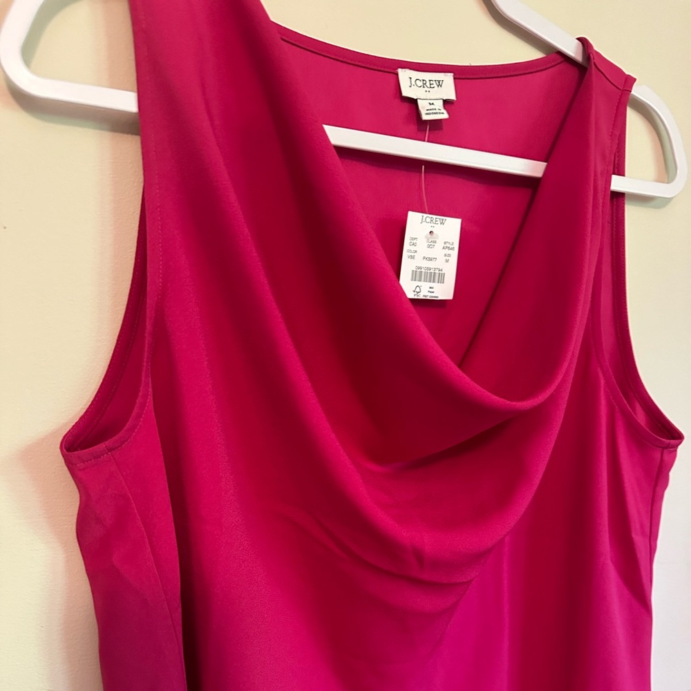 J Crew women’s cowl neck sleeveless top.